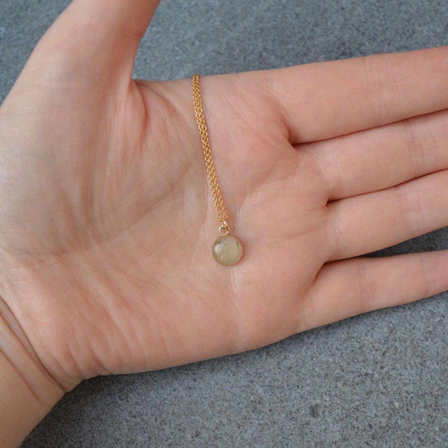 Small Moondust Necklace Gold