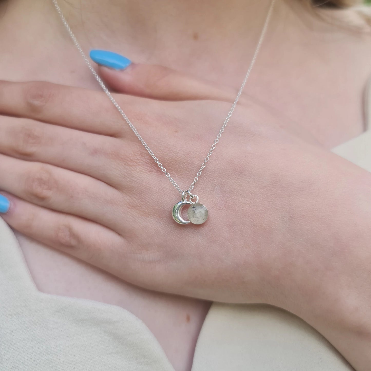 Teeny Moondust Necklace 925. Sterling Silver