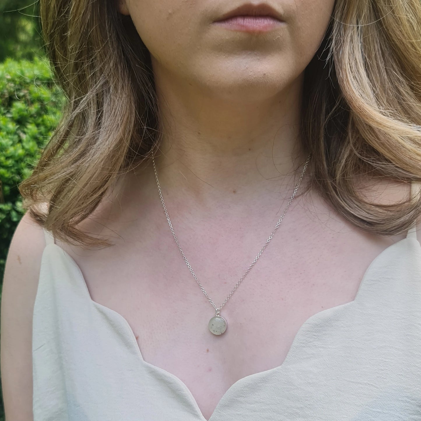 Large Moondust Necklace 925. Sterling Silver