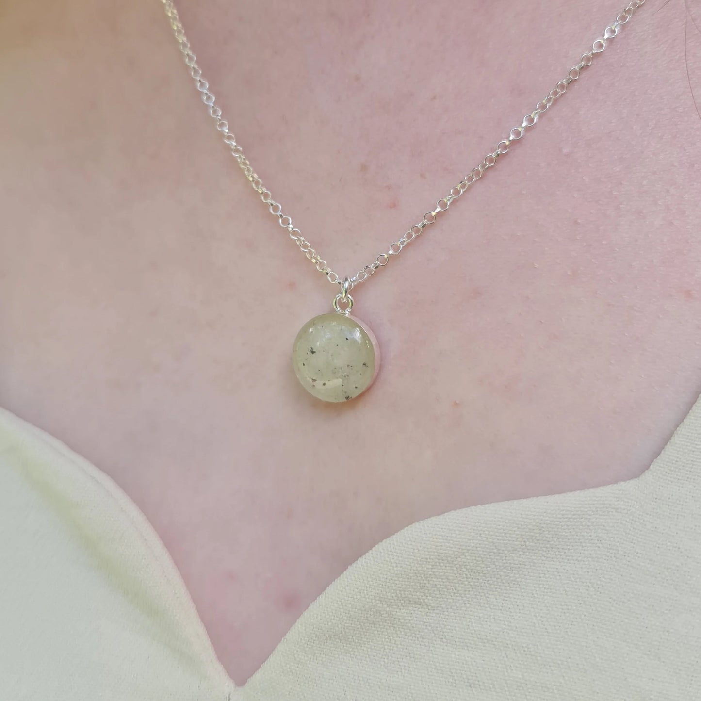 Large Moondust Necklace 925. Sterling Silver