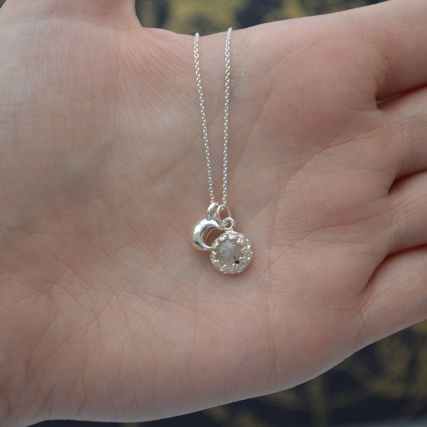 Teeny Moondust Princess Necklace 925. Sterling Silver