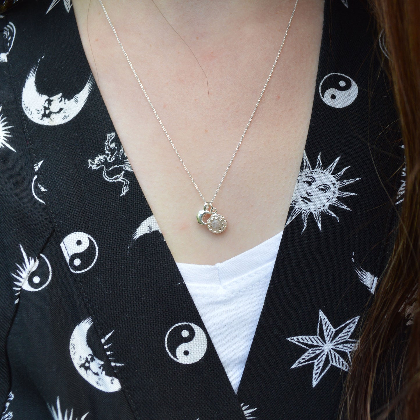 Teeny Moondust Princess Necklace 925. Sterling Silver