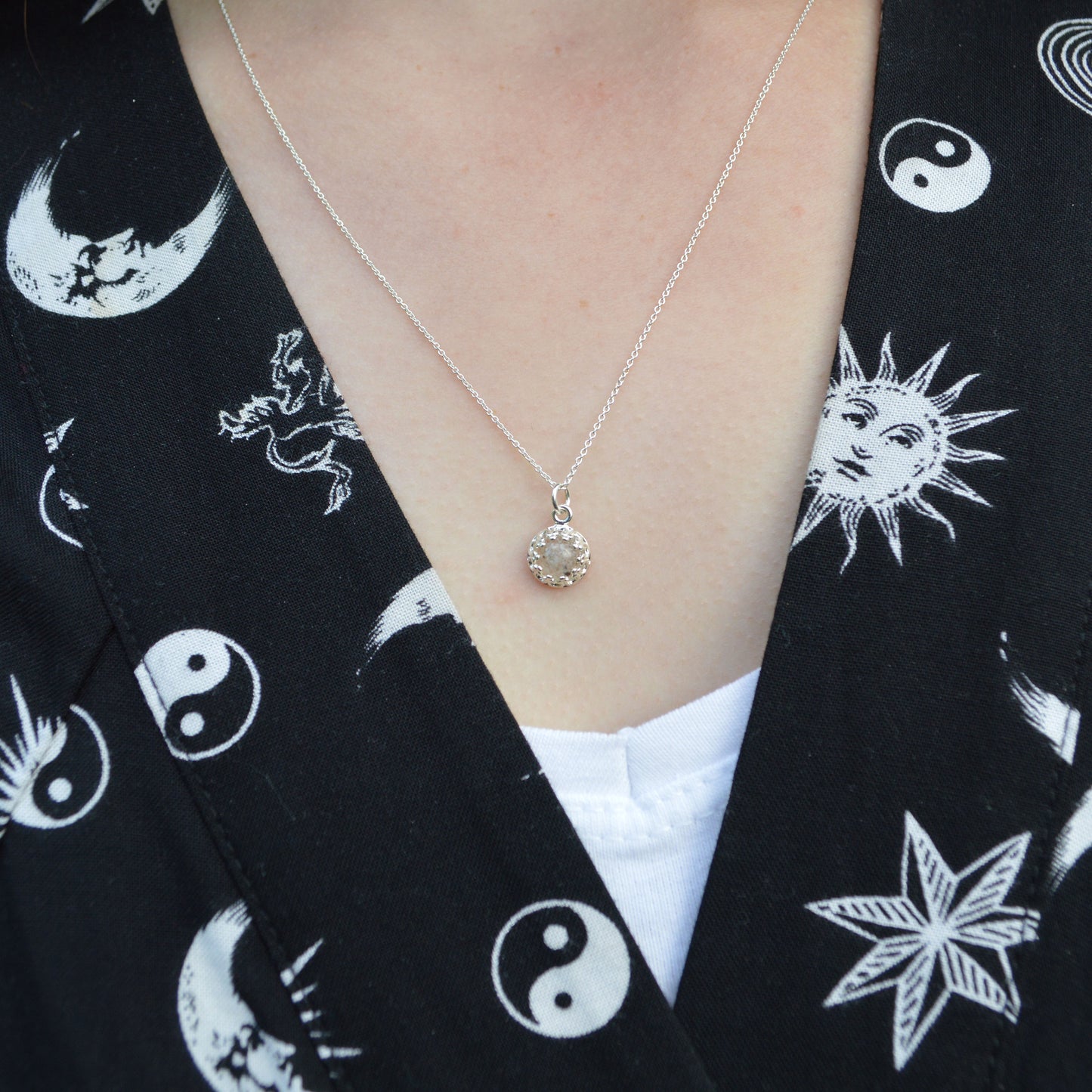 Teeny Moondust Princess Necklace 925. Sterling Silver