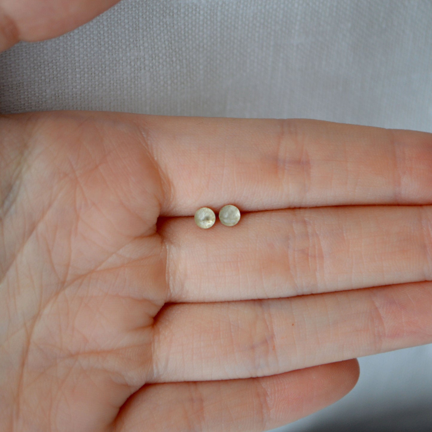 Tiny Sterling Silver Stud Earrings