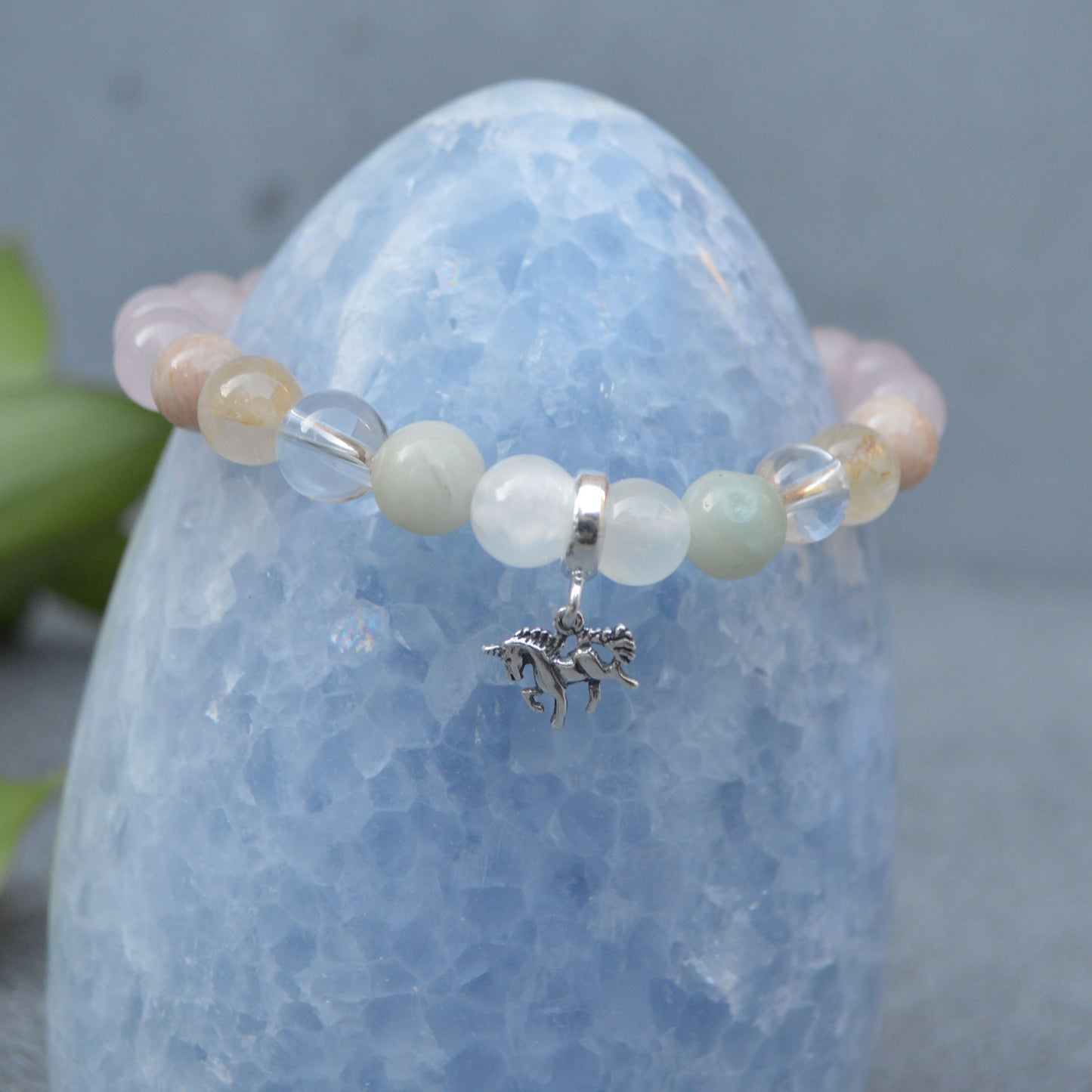 Friendship Bracelet- Crystal Healing Bracelet- Custom Bracelet- Sterling Silver Charm