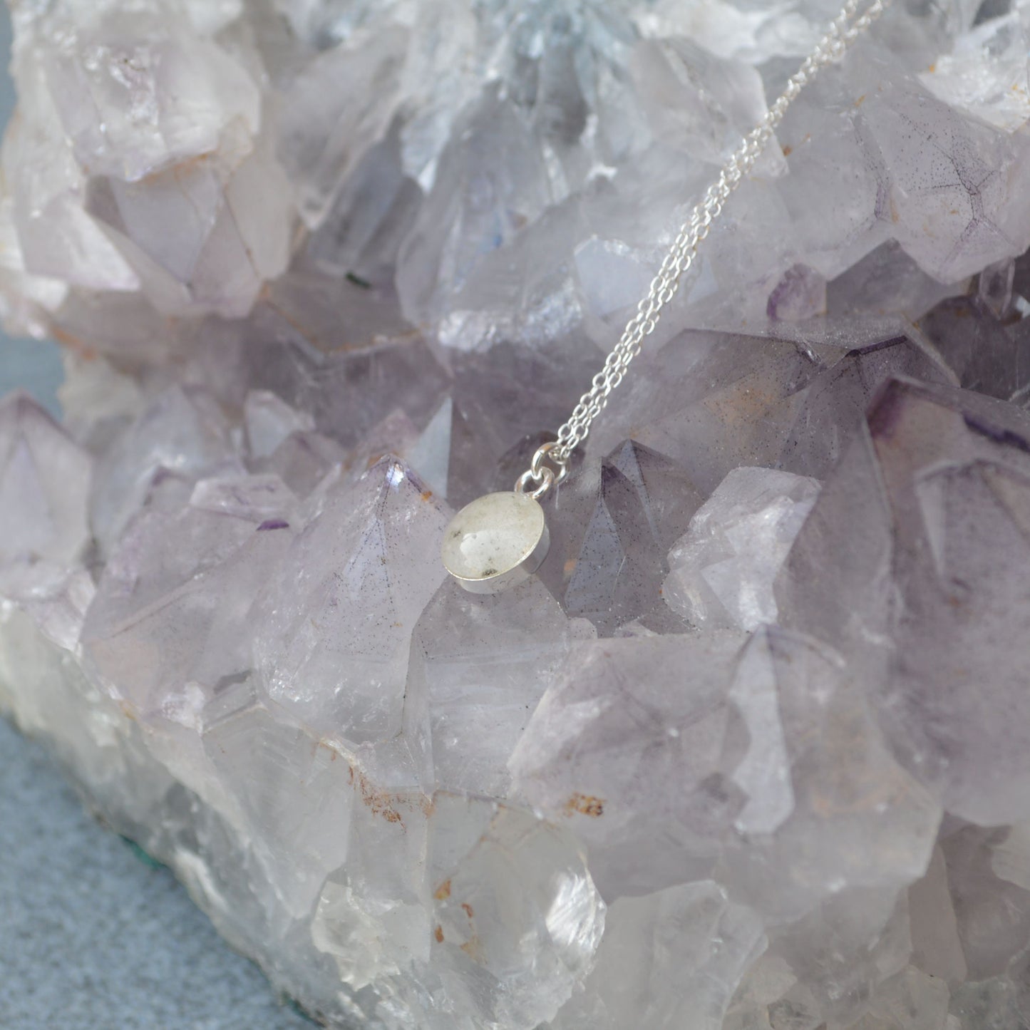 Small Moondust Necklace 925. Sterling Silver