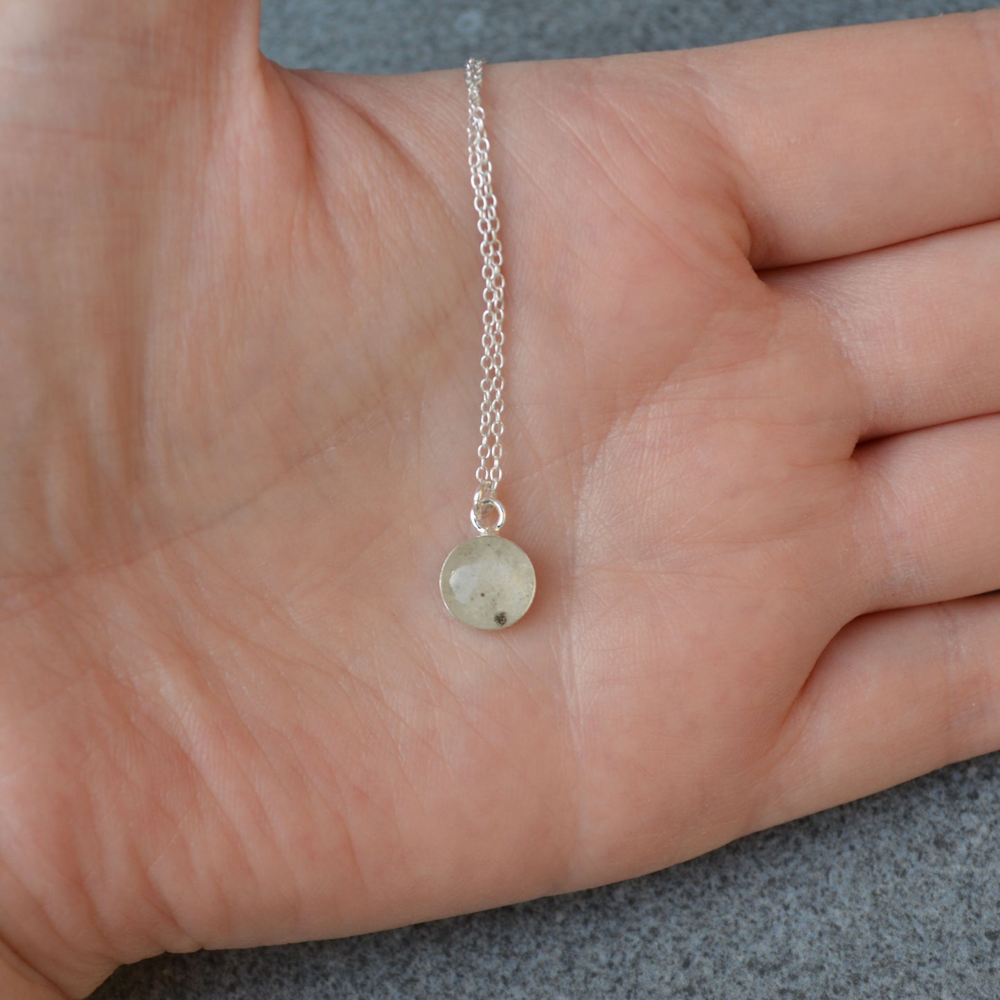 Small Moondust Necklace 925. Sterling Silver