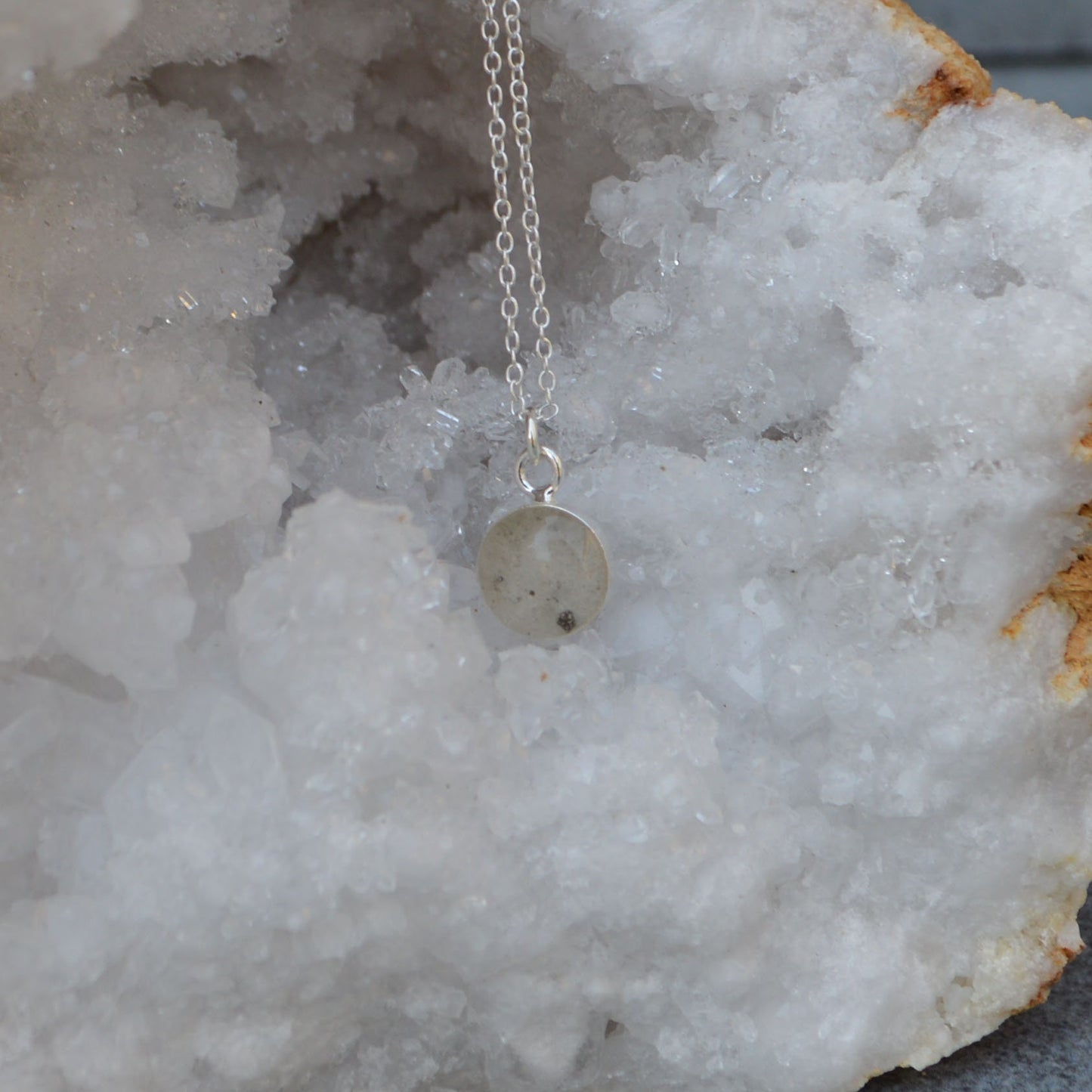Small Moondust Necklace 925. Sterling Silver
