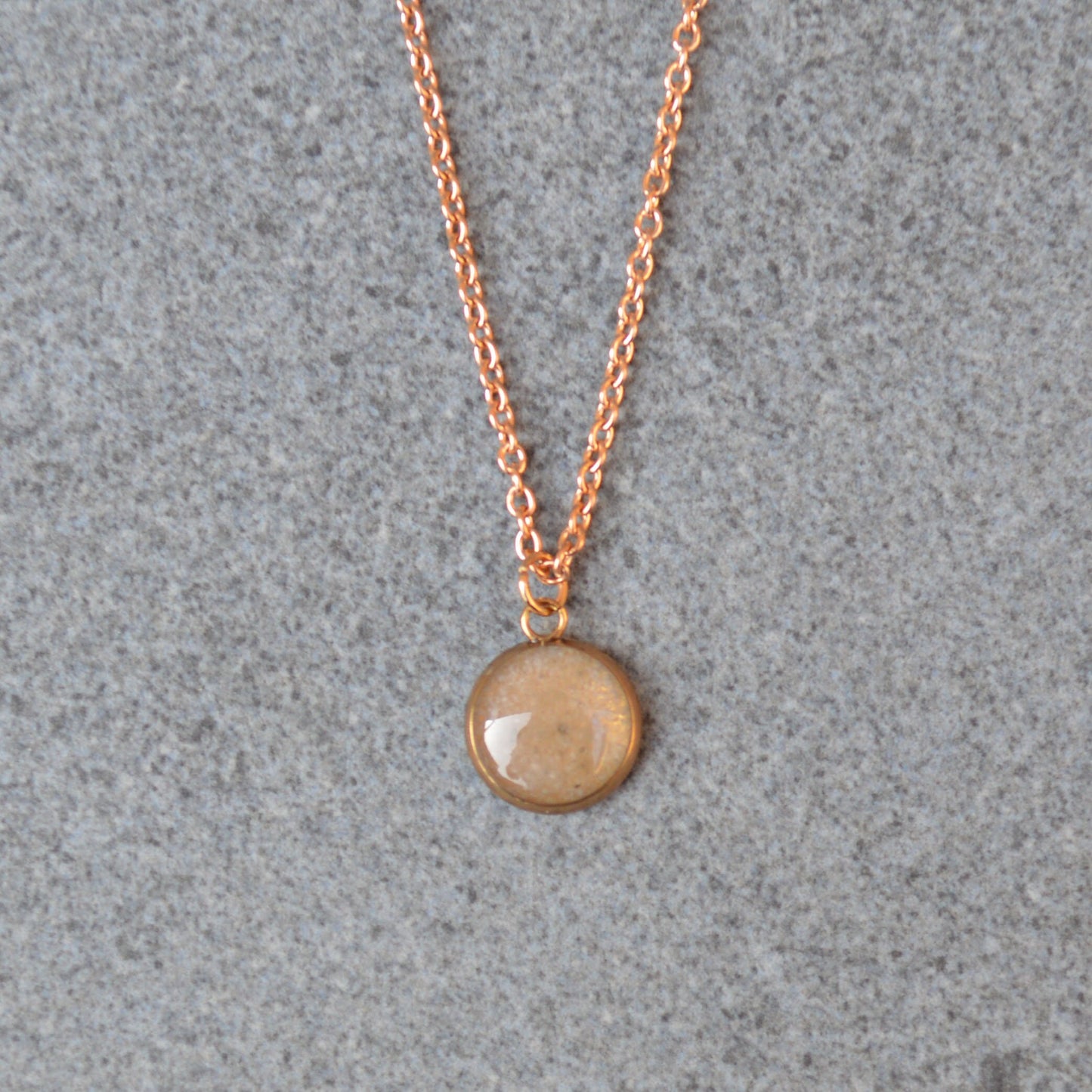 Small Moondust Necklace Rose Gold Hypoallergenic