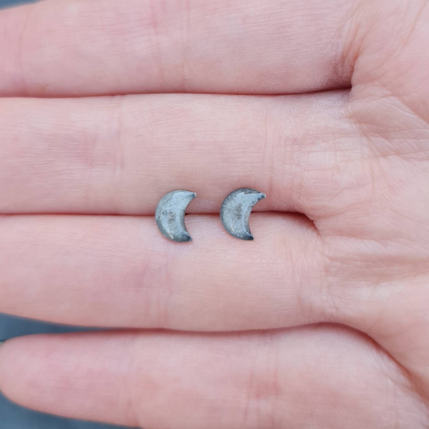 Crescent Moon Dust Hypoallergenic Stainless Earrings