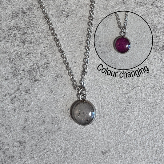 Small Rose Moon Moondust Necklace Hypoallergenic