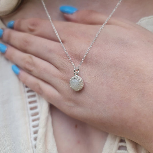 Small Moondust Princess Necklace 925. Sterling Silver