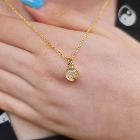 Teeny Moondust Necklace Gold