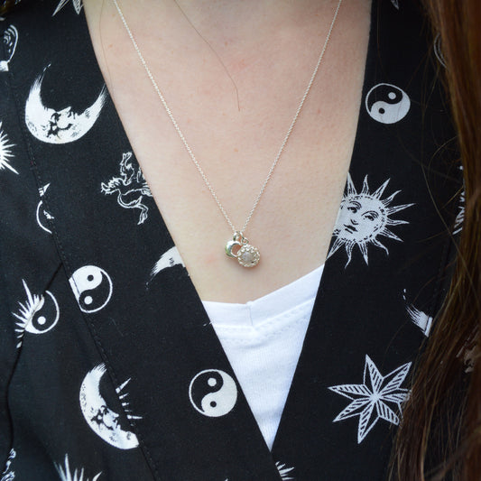 Teeny Moondust Princess Necklace 925. Sterling Silver