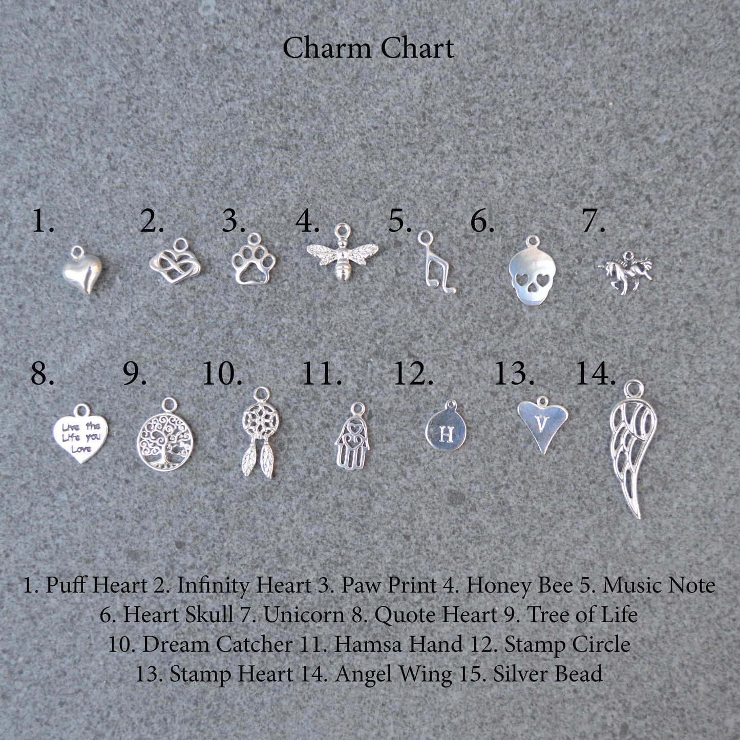 Attracting Love Crystal Bracelet with Sterling Silver Charm